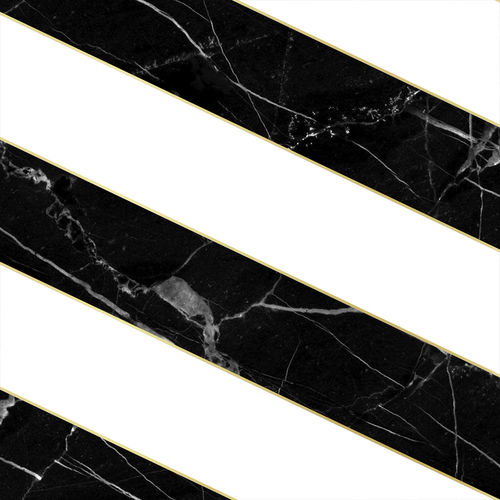 现代风格墙纸 - DIAGONAL MARBLE - BLACK &amp; WHITE - Mineheart - 无纺布 / 条纹 / 仿大理石