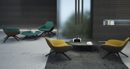 现代风格茶几 - X-TABLE - ALMA DESIGN S.R.L. - 白蜡木 / 八角形 / 家用