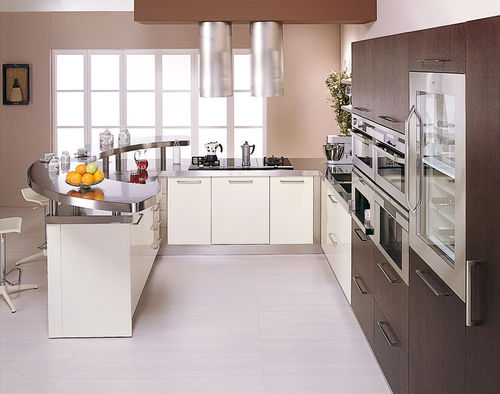 现代风格厨房 - RETUNNE - ARCA CUCINE ITALIA S.R.L. - 鸡翅木 / 不锈钢 / U 形