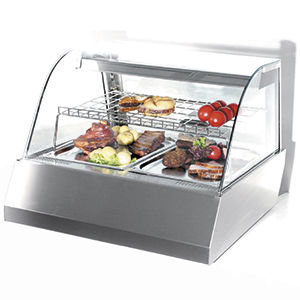 依靠式保温展示柜 - VISION HOT 2 - FRIGEO PERFECT COOLING - 可见 / 用于商店 / 用于蛋糕房