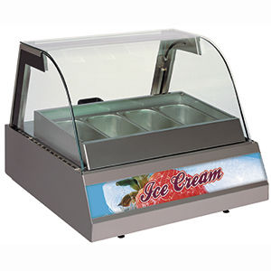 依靠式冷藏展示柜 - VISION COLD ICE - FRIGEO PERFECT COOLING - 用于商店 / 冰激凌