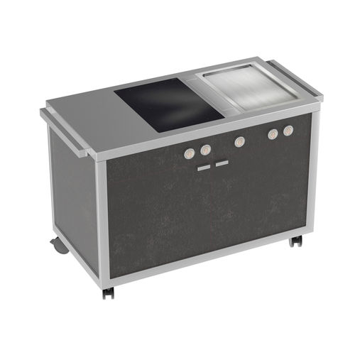 移动式厨房 - INDUCTION TOP & TEPPANYAKI STATION - LA TAVOLA S.R.L. - 现代风格 / 不锈钢 / 带手柄