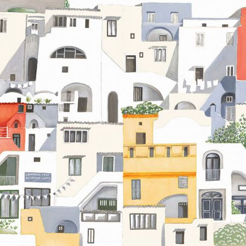室内装饰面料 - POSITANO - Olivier Thévenon Selection - 用于窗帘 / 都市图案 / 棉质