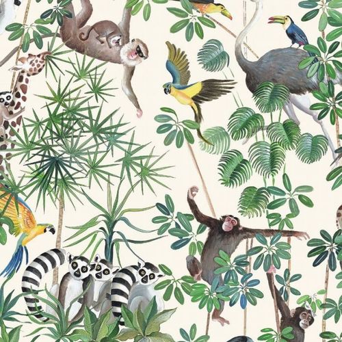 室内装饰面料 - LA JUNGLE DES ANIMAUX - Olivier Thévenon Selection - 用于窗帘 / 自然图案 / 动物图案