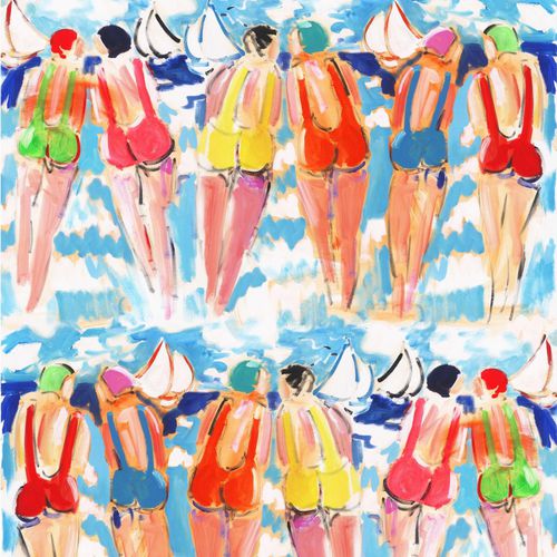 室内装饰面料 - LES SOEURS B    - Olivier Thévenon Selection - 图案 / 棉质 / 可水洗
