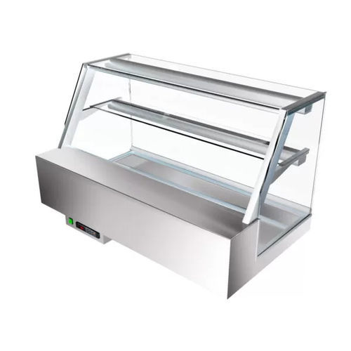柜台冷藏展示柜 - Panini - Moving Glass & Metal Design - 搁板 / 用于蛋糕房 / 不锈钢