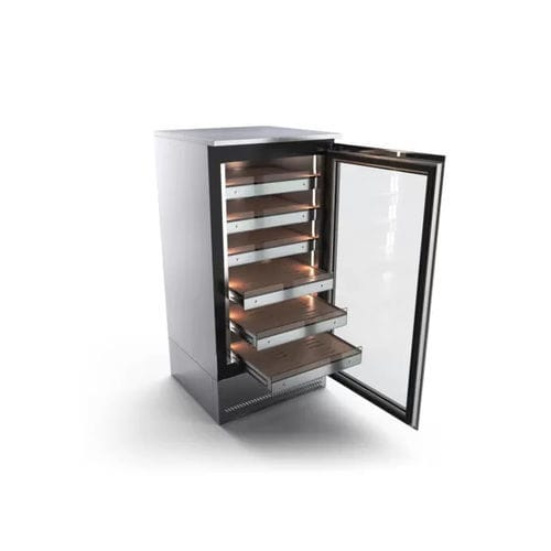 柜台冷藏展示柜 - Havana - Moving Glass & Metal Design - 不锈钢 / 木质 / 平开门