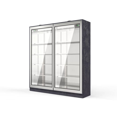 柜台冷藏展示柜 - Moving Glass & Metal Design - 不锈钢 / 滑门式 / 可调节搁板