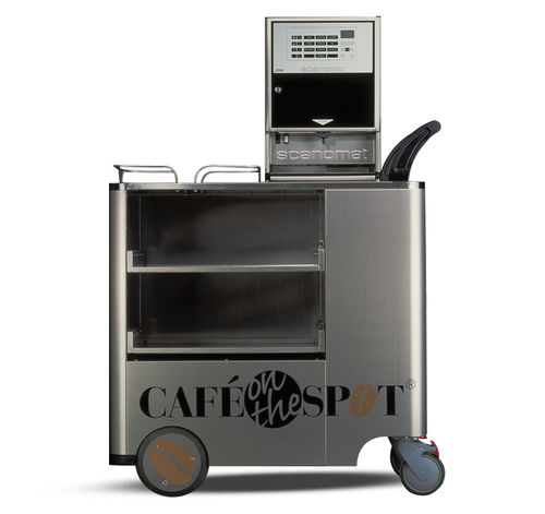 服务推车 - CAFÉ ON THE SPOT - SCANOMAT - 用于食物托盘 / 商用 / 钢