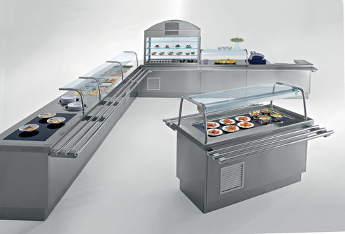 柜台冷藏展示柜 - SELF 800 - EMAINOX SRL - 用于商店 / 餐厅 / 不锈钢