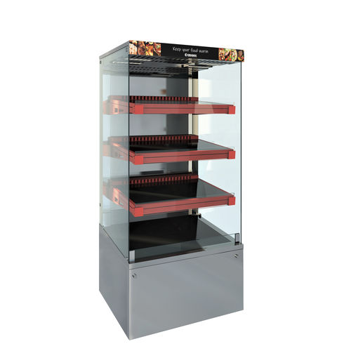 搁板保温展示柜 - SAHARA - EMAINOX SRL - 可见 / 内置照明 / 用于商店