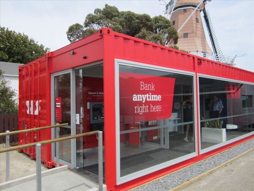 商用集装箱 - WESTPAC MOBILE BANK BRANCH FOXTON - addis container - 建筑工地