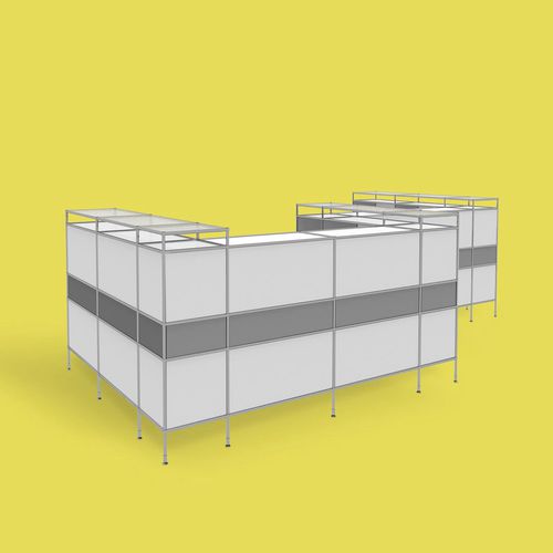 组合式前台接待桌 - SYSTEM4 - Viasit GmbH - 钢 / 仓储