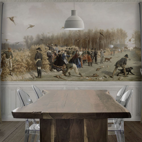 传统风格墙纸 - HUNTING PARTY - Papiers de Paris - 动物图案 / 场景图案 / 仿墙纸