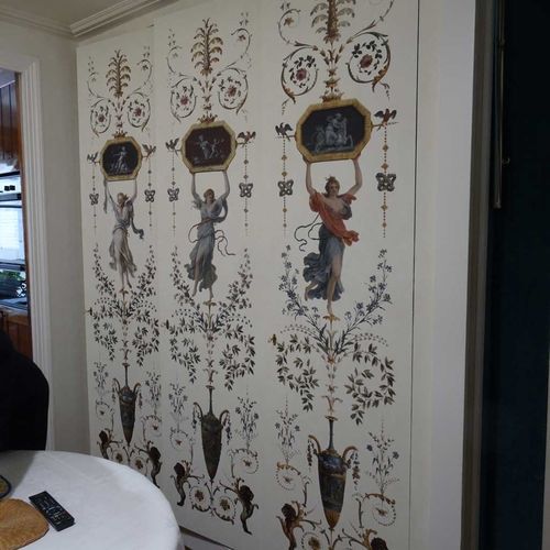外包装饰面板 - BOUDOIR DE LA REINE - GROTESQUE N°4 - Papiers de Paris - 壁挂 / 高强度 / 木制
