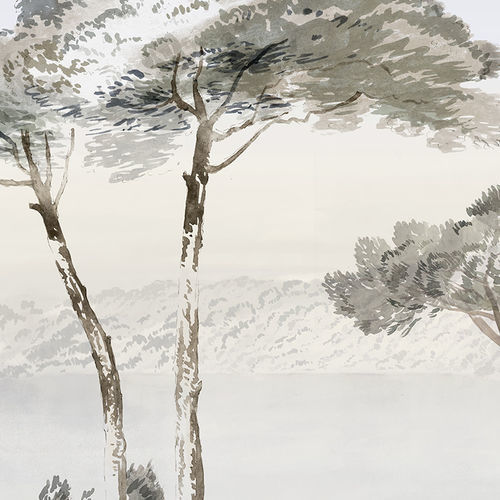 现代风格墙纸 - UMBRELLA PINES - Papiers de Paris - 自然图案 / 全景式 / 仿布