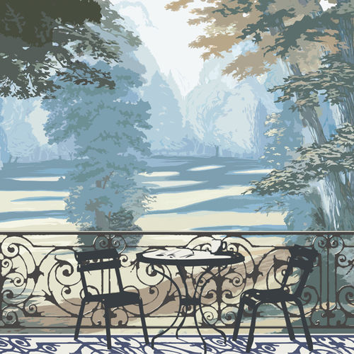 现代风格墙纸 - FRENCH GARDEN - Papiers de Paris - 自然图案 / 场景图案 / 仿墙纸
