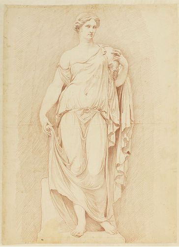 经典式墙纸 - ROMAN STATUE - Papiers de Paris - 场景图案 / 仿布 / 沙色