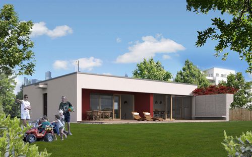 预制房屋 - EK 041 - ekokoncept, wooden prefabricated buildings, d.o.o - 生态型 / 现代风格 / 带露台