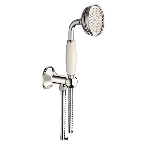 手持淋浴花洒 - DUPLEX COLONIAL - CARIMALI design shower_space - 圆形 / 黄铜 / 镀铬表层