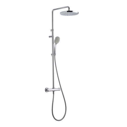 恒温淋浴柱 - RIGOLETTO TELESCOPIC  - CARIMALI design shower_space - 镀铬表层 / 壁挂 / 现代风格