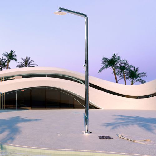 泳池户外淋浴 - RIVA M - Inoxstyle - 多功能 / 传统风格 / 抛光不锈钢