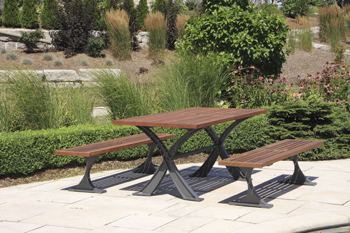 现代风格桌凳组合套装 - MLPT1200 - Maglin Site Furniture - 木质 / 铝制 / 户外