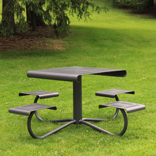 现代风格野餐桌 - MLPT1100B - Maglin Site Furniture - 钢 / 复合材料 / 重蚁木