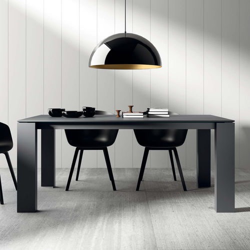 现代风格餐桌 - T01 - VIVE - MUEBLES VERGE S.L. - 木质 / 陶瓷 / 漆玻璃