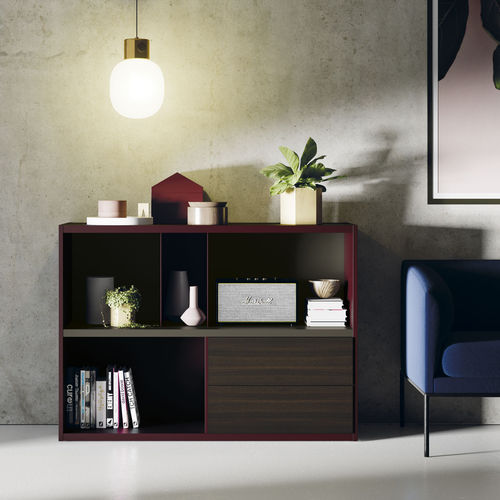 可调节书架 - Est102 - VIVE - MUEBLES VERGE S.L. - 现代风格 / 漆木 / 栎木
