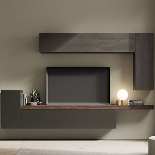 现代风格客厅组合背景墙 - ON SAL&Oacute;N 9 - VIVE - MUEBLES VERGE S.L. - 木制贴皮 / 哑光漆木 / 天然栎木
