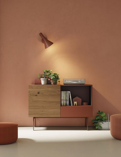 现代风格餐边柜 - COMPACT APARADOR 1 - VIVE - MUEBLES VERGE S.L. - 漆木 / 栎木 / 木制贴皮
