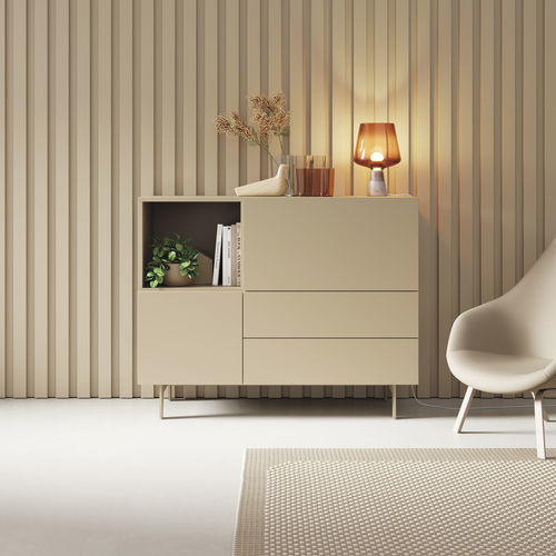 现代餐边柜 - COMPACT APARADOR 15 - VIVE - MUEBLES VERGE S.L. - 哑光漆木 / 搁板 / 带抽屉