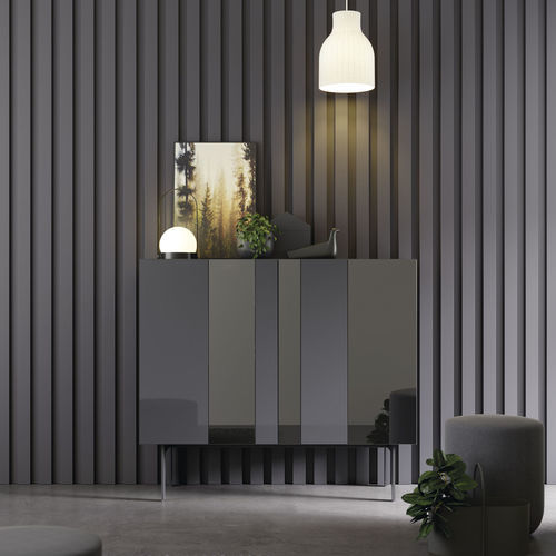 现代餐边柜 - COMPACT APARADOR 19 - VIVE - MUEBLES VERGE S.L. - 哑光漆木 / 漆玻璃 / 水晶