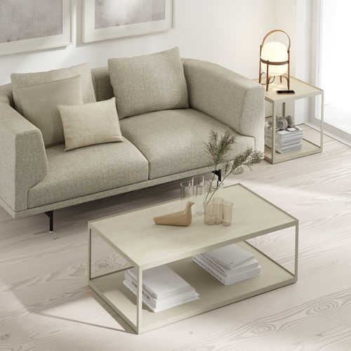现代风格边桌 - KUB 3 - VIVE - MUEBLES VERGE S.L. - 涂漆中密度纤维板 / 涂漆金属桌脚 / 长方形