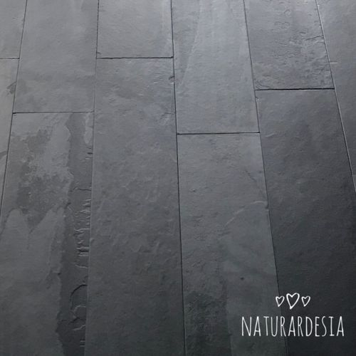 板岩瓷砖 - BLACK NATURAL SLATE - MAP Slate Srl - 哑光 / 天然饰面 / 室内