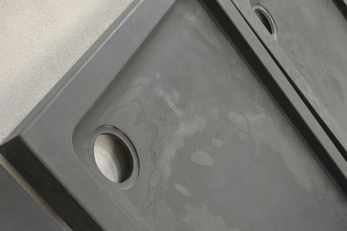 正方形淋浴底盆 - BLACK SLATE SHOWER TRAY - MAP Slate Srl - 嵌入式 / 天然石材 / 防滑