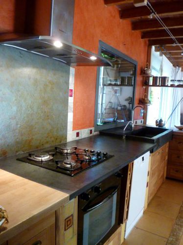 天然石材厨房台面 - KITCHEN TOP MULTICOLOR SLATE  - MAP Slate Srl - 厨房