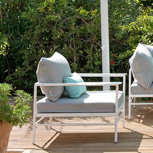 现代风格扶手椅 - RIVAGE - VLAEMYNCK - Sunbrella® / Batyline® 材质 / 漆铝