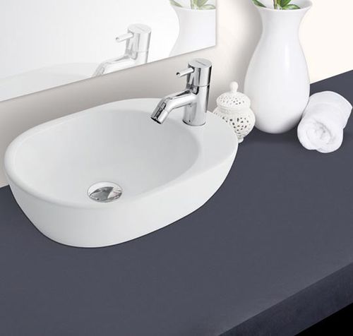 台上盆 - HINDWARE ITALIAN: BARCA  - HSIL Limited (Hindware) - 瓷质 / 椭圆 / 现代风格