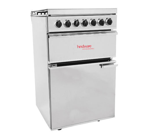 燃气组合灶 - HINDWARE KITCHEN: ELMA SS GT - HSIL Limited (Hindware) - 不锈钢 / 珐琅 / 带烤架