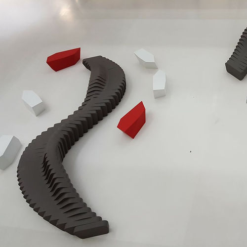 原创设计公共长椅 - CLIFFY  - SIXINCH Furniture - Design - Foamcoating - 高密度泡沫 / 带椅背 / 无扶手
