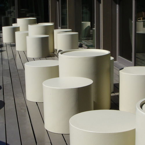 现代风格坐墩 - CILINDER - SIXINCH Furniture - Design - Foamcoating - 高密度泡沫 / 圆形 / 可定制