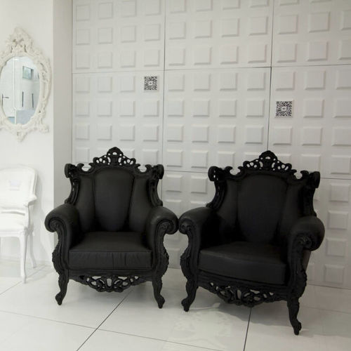 路易十四风格访客椅 - LOUIS - SIXINCH Furniture - Design - Foamcoating - 布料 / 高密度泡沫 / 灰色