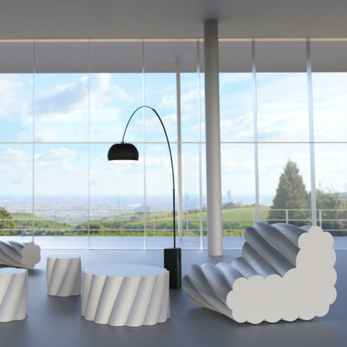 原创设计扶手椅 - Twist - SIXINCH Furniture - Design - Foamcoating - 高密度泡沫 / 高密度泡沫 / 棕色