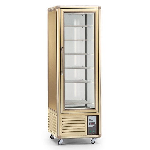 直立式冷藏展示柜 - ECO DISPLAY 400 GBT - TECFRIGO SPA  - 用于商店 / 带照明 / 滑轮