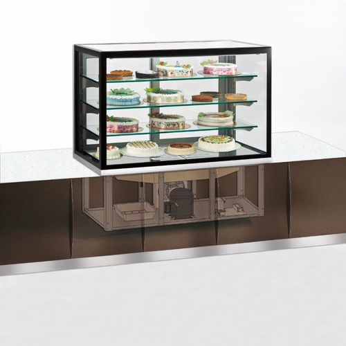 依靠式冷藏展示柜 - KARINA 136 Q SP - TECFRIGO SPA  - 用于商店 / 带照明