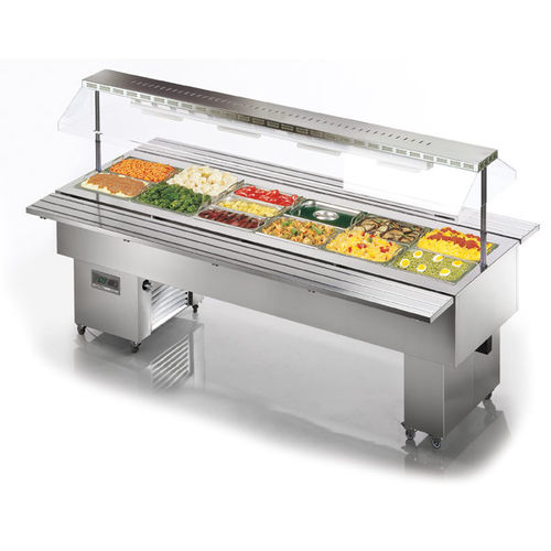 自助服务常温自助餐台 - ISOLA 6 M BM INOX - TECFRIGO SPA  - 专业