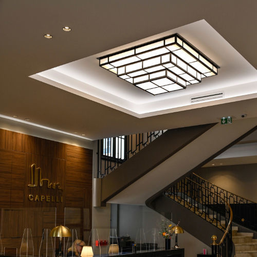 艺术装饰风格顶灯 - TESSERACT 1200 - raphael armand luminaires - 几何 / 漆钢 / 亚克力