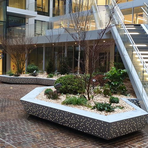 铝制花坛 - Mosaïque - ATECH - 热喷漆铝制 / 长方形 / 正方形